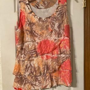 Tank top style blouse